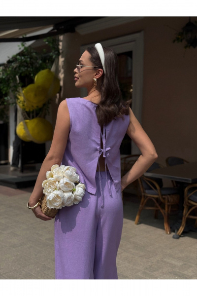 Блуза, брюки Dilana VIP 2052 лаванда - фото 10