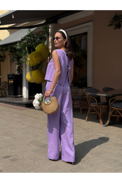 Блуза, брюки Dilana VIP 2052 лаванда - фото 8