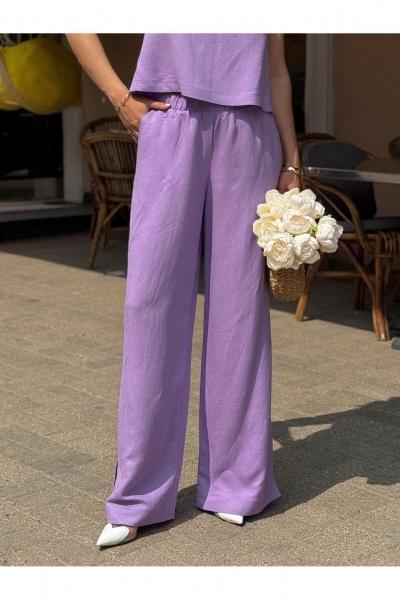 Блуза, брюки Dilana VIP 2052 лаванда - фото 5