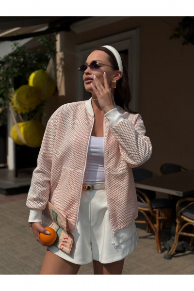 Жакет Dilana VIP 2103 светло-персиковый - фото 6