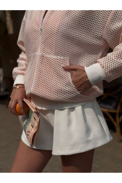 Жакет Dilana VIP 2103 светло-персиковый - фото 5