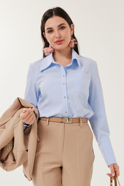 Рубашка Твой имидж 2183 голубой_полоска - фото 1