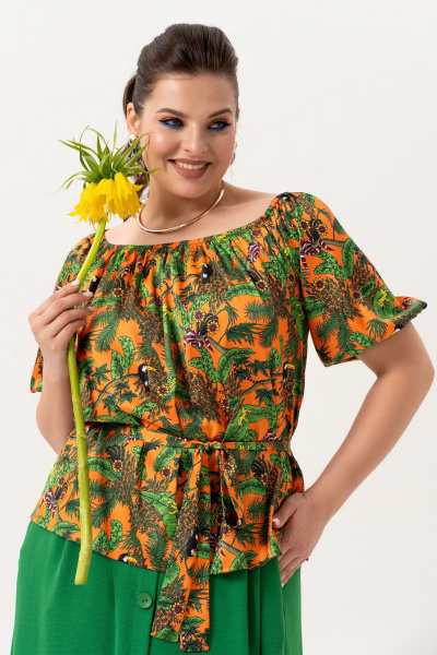 Юбка Andina 304-10 изумруд - фото 8