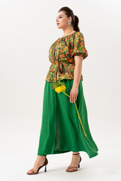 Юбка Andina 304-10 изумруд - фото 6