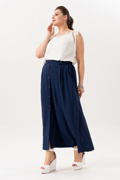 Юбка Andina 304-8 темно_синий - фото 9