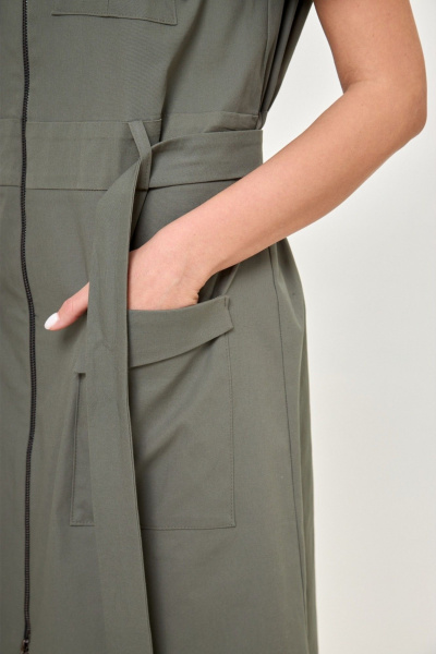 Платье Anelli 1587 исландский_мох - фото 6