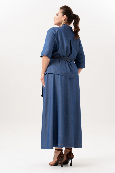 Блуза, юбка Andina 973 джинс - фото 9