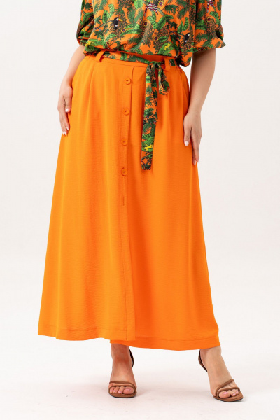 Блуза, юбка Andina 980-1 принт_мандарин - фото 7