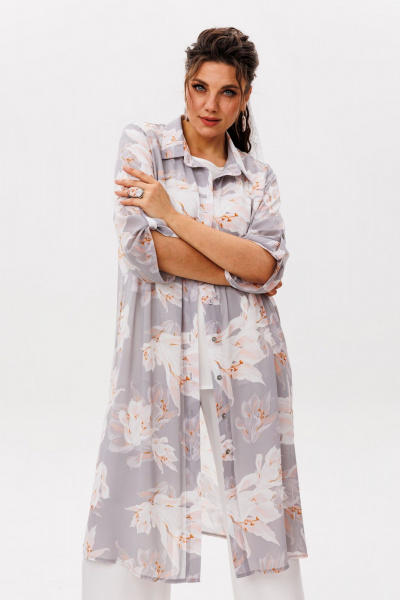 Кардиган Anelli 1529 лилии_в_тумане - фото 10