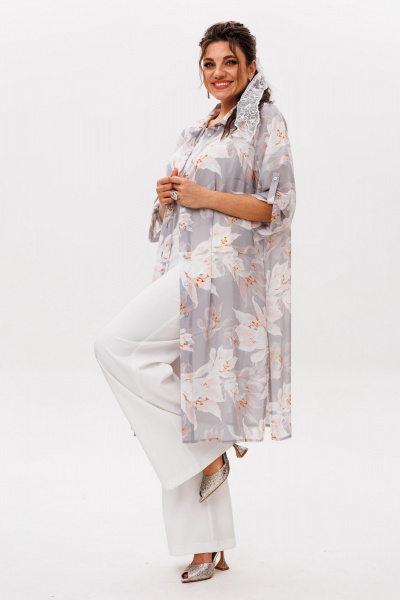 Кардиган Anelli 1529 лилии_в_тумане - фото 9