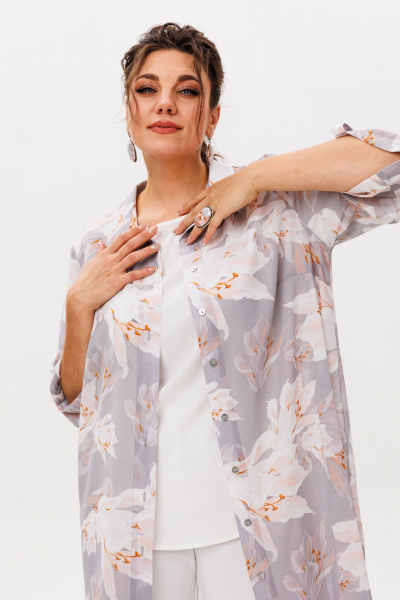 Кардиган Anelli 1529 лилии_в_тумане - фото 8