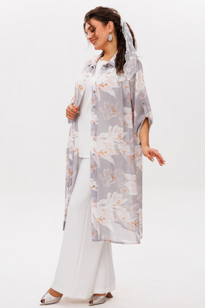 Кардиган Anelli 1529 лилии_в_тумане - фото 7