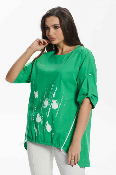 Блуза Mislana 887бл зеленый - фото 1