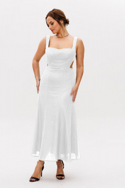 Платье Mislana 1219 белый - фото 1