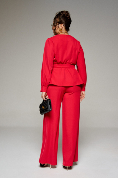 Блуза, брюки Beautiful&Free 6351 красный - фото 6