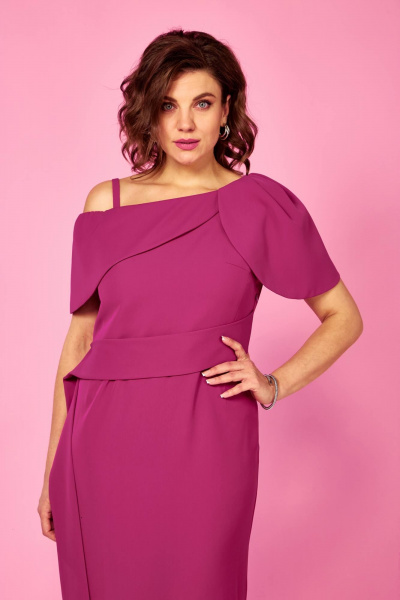 Платье Ольга Стиль С-939 роза - фото 6