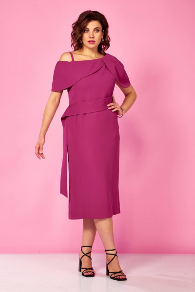 Платье Ольга Стиль С-939 роза - фото 4