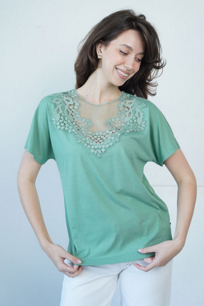 Джемпер Купалинка 30901G.158-164 зеленый - фото 6