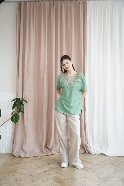 Джемпер Купалинка 30901G.158-164 зеленый - фото 4