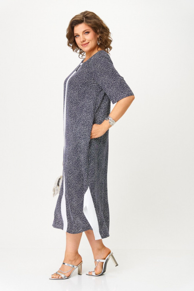 Платье Michel chic 2168 темно-синий_горох - фото 4