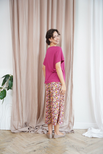 Джемпер, капри Купалинка 34400G.170-176 к.ягодный,набивка - фото 3