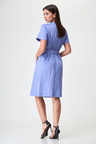 Платье Anelli 1587 черничный_йогурт - фото 6