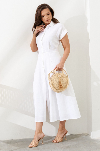 Платье AltaModa 1030 белый - фото 6