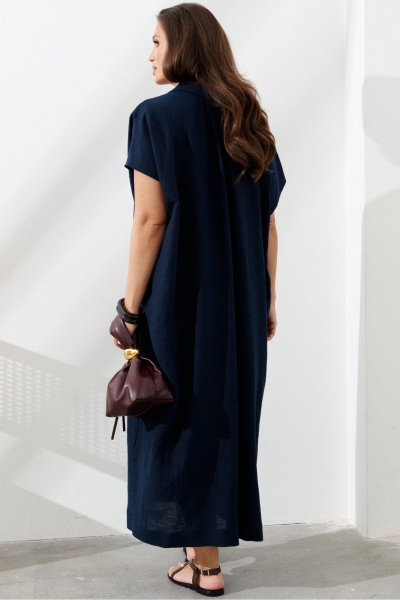 Платье AltaModa 1031 темно-синий - фото 3