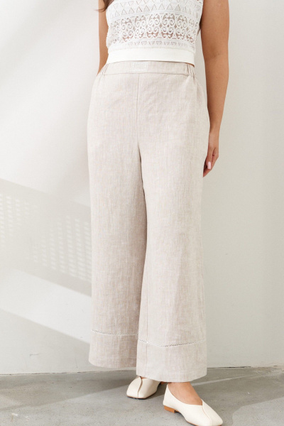 Блуза, брюки AltaModa 2012-1 бежевый_меланж - фото 6