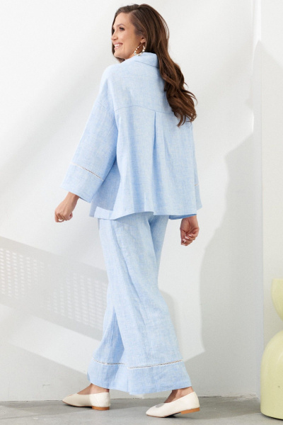 Блуза, брюки AltaModa 2012-2 голубой_меланж - фото 7