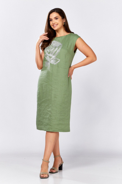 Платье MALI 425-065 зеленый - фото 4