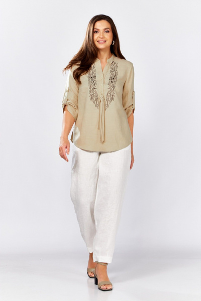 Блуза MALI 625-076 бежевый - фото 2