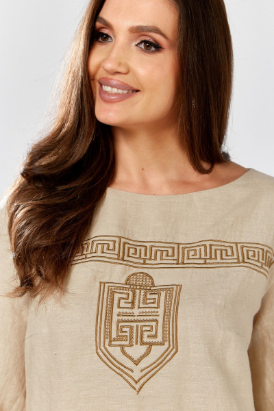 Блуза MALI 625-077 бежевый - фото 7