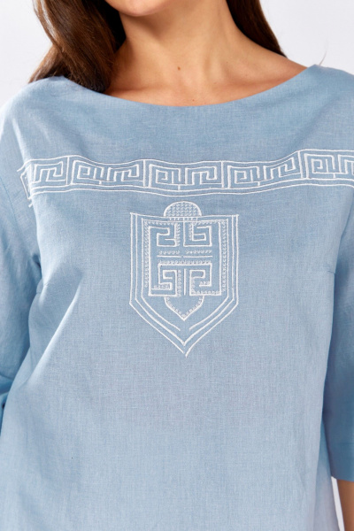 Блуза MALI 625-077 голубой - фото 8