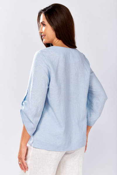 Блуза MALI 625-078 голубой - фото 13