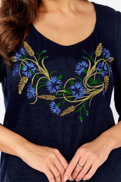 Блуза MALI 625-078 синий - фото 9