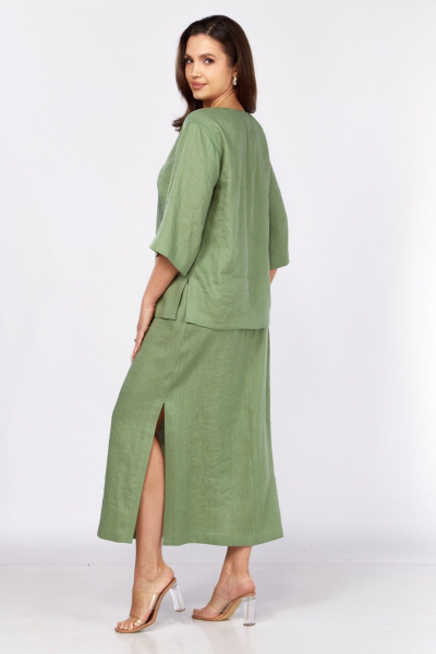 Блуза, юбка MALI 725-060 зеленый - фото 10