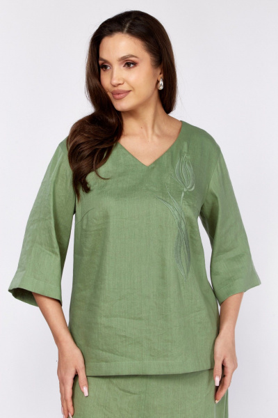 Блуза, юбка MALI 725-060 зеленый - фото 7