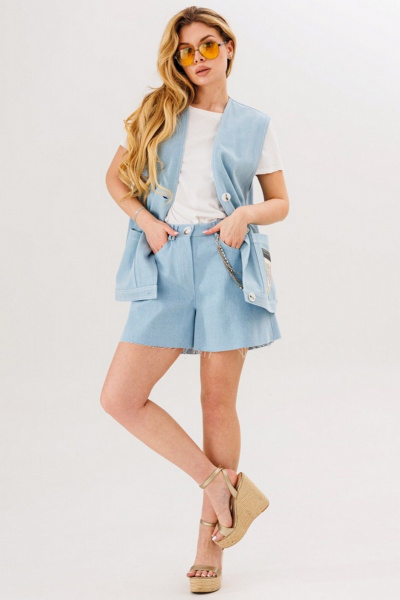 Шорты Faufilure C940 голубой - фото 4