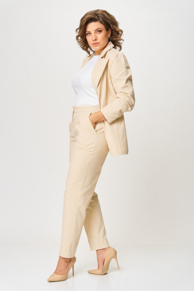 Брюки, жакет Rumoda 2073 бежевый - фото 6