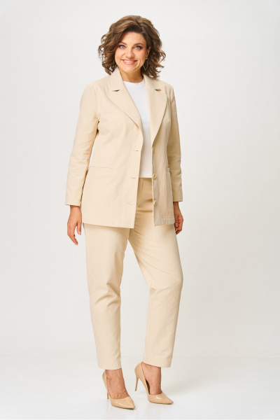 Брюки, жакет Rumoda 2073 бежевый - фото 4