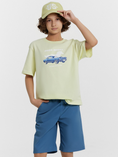 Футболка Mark Formelle 113394/25-36590П-0 белый_нефрит_печать_3_сл_на_пол - фото 11