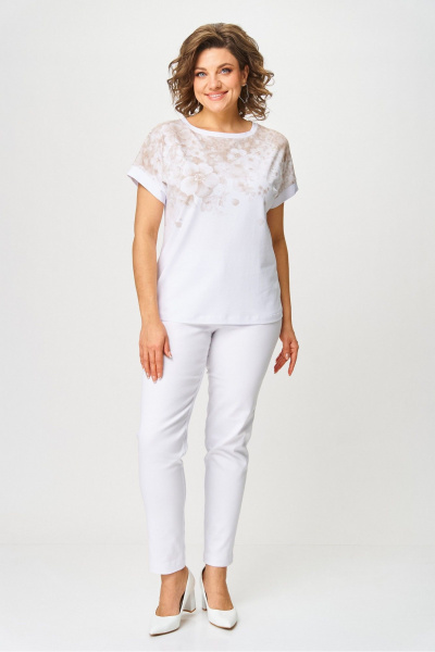 Джемпер Rumoda 2258 капучино_белый - фото 7