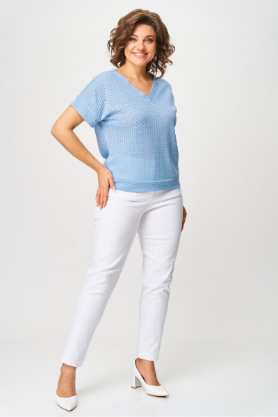 Джемпер Rumoda 2262 голубой - фото 12