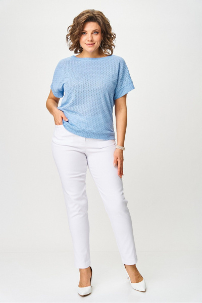 Джемпер Rumoda 2262 голубой - фото 8