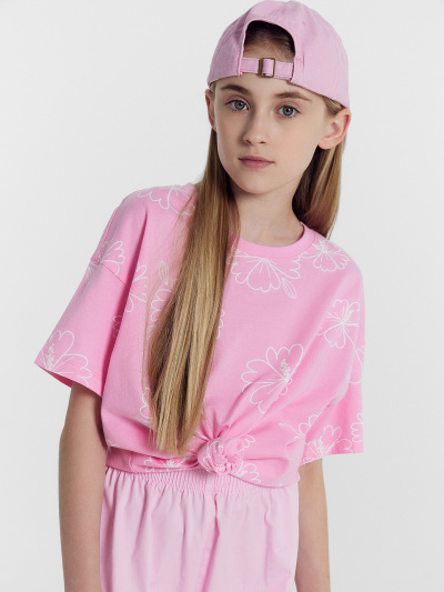 Футболка Mark Formelle 117843-2/25-37582П-0 зеленый_топаз_цветы_на_розовом_1_сл_1изд_на_пол - фото 98