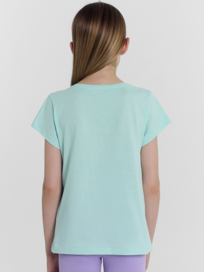 Футболка Mark Formelle 117892/24-30098П-0 бирюзовый_печать_Печать - фото 6