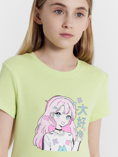 Футболка Mark Formelle 117912/24-27427П-1 лаймовый_сорбет_печать1_3_сл_на_пол - фото 47