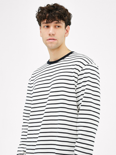 Лонгслив Mark Formelle 121811/1/24-3682П-0 молочно_черная_полоска2 - фото 27