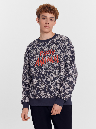 Свитшот Mark Formelle 121865/1/24-3199П-7П персонажи_на_графитовом_2_сл_на_пол - фото 25